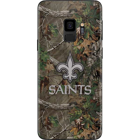 NFL New Orleans Saints Realtree Xtra Green Camo Galaxy S9 Skin