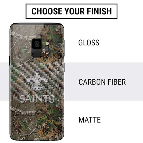 NFL New Orleans Saints Realtree Xtra Green Camo Galaxy S9 Skin