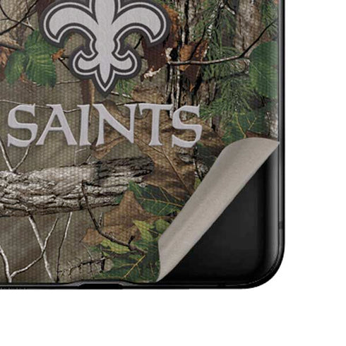 NFL New Orleans Saints Realtree Xtra Green Camo Galaxy Z Flip Skin