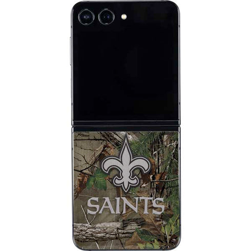 NFL New Orleans Saints Realtree Xtra Green Camo Galaxy Z Flip5 5G Skin