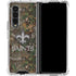 NFL New Orleans Saints Realtree Xtra Green Camo Galaxy Z Fold4 5G Clear Case