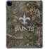 NFL New Orleans Saints Realtree Xtra Green Camo iPad Pro 12.9in (2020) Clear Case