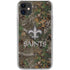 NFL New Orleans Saints Realtree Xtra Green Camo iPhone 11 Clear Case