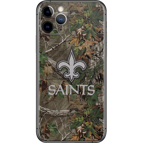 NFL New Orleans Saints Realtree Xtra Green Camo iPhone 11 Pro Skin