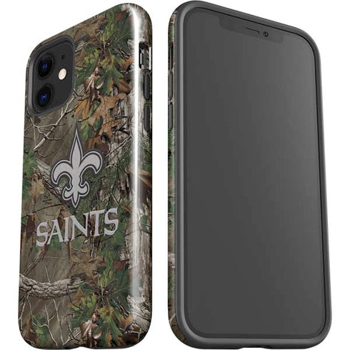 NFL New Orleans Saints Realtree Xtra Green Camo iPhone 12 Impact Case