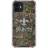 NFL New Orleans Saints Realtree Xtra Green Camo iPhone 12 Mini Clear Case