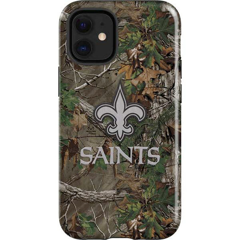 NFL New Orleans Saints Realtree Xtra Green Camo iPhone 12 Mini Impact Case