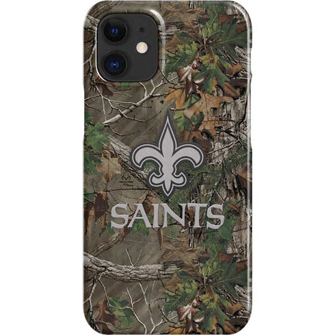 NFL New Orleans Saints Realtree Xtra Green Camo iPhone 12 Mini Lite Case