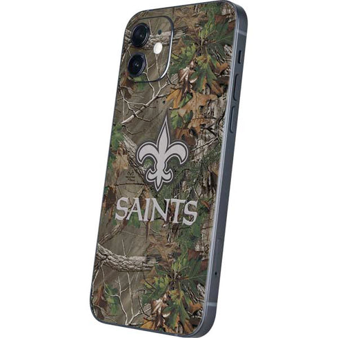 NFL New Orleans Saints Realtree Xtra Green Camo iPhone 12 Skin