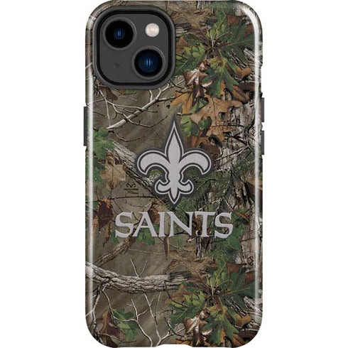 NFL New Orleans Saints Realtree Xtra Green Camo iPhone 14 Plus Impact Case