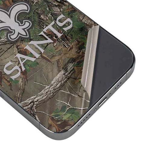NFL New Orleans Saints Realtree Xtra Green Camo iPhone 14 Pro Max Skin