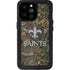 NFL New Orleans Saints Realtree Xtra Green Camo iPhone 14 Pro Max Waterproof Case
