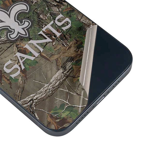 NFL New Orleans Saints Realtree Xtra Green Camo iPhone 14 Skin