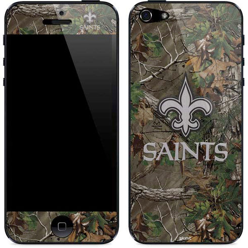 NFL New Orleans Saints Realtree Xtra Green Camo iPhone 5/5s/5SE Skin