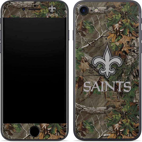 NFL New Orleans Saints Realtree Xtra Green Camo iPhone SE (2nd & 3rd Gen) Skin