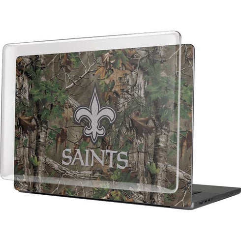 NFL New Orleans Saints Realtree Xtra Green Camo MacBook Pro 16in (2021-25) Case plus Skin