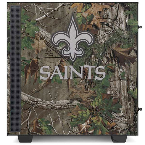 NFL New Orleans Saints Realtree Xtra Green Camo NZXT H510 Compact ATX Mid-Tower Case Skin