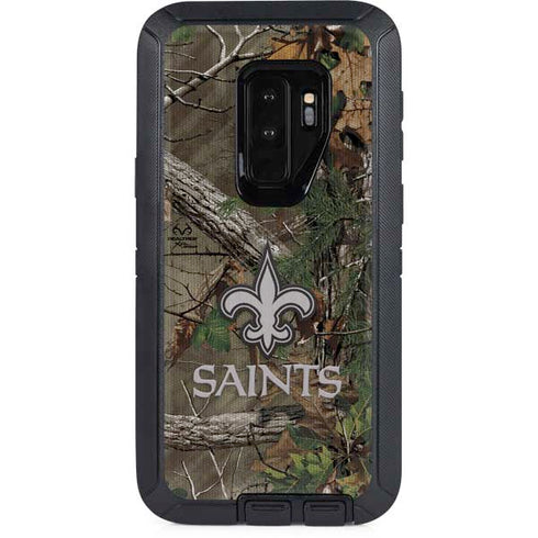 NFL New Orleans Saints Realtree Xtra Green Camo Otterbox Defender Galaxy Skin