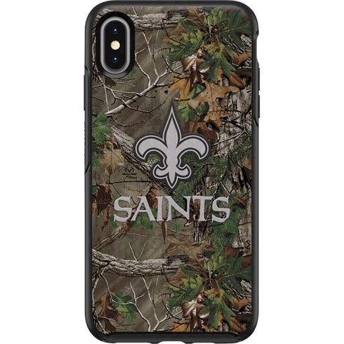 NFL New Orleans Saints Realtree Xtra Green Camo Otterbox Symmetry iPhone Skin