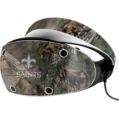 NFL New Orleans Saints Realtree Xtra Green Camo PlayStation VR2 Skin