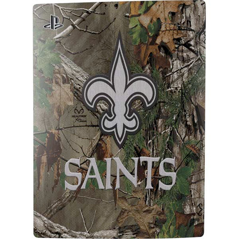 NFL New Orleans Saints Realtree Xtra Green Camo PS5 Console Skin