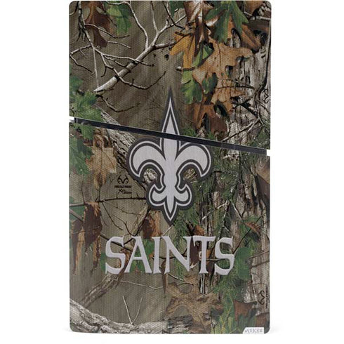 NFL New Orleans Saints Realtree Xtra Green Camo PS5 Slim Digital Edition Console Skin