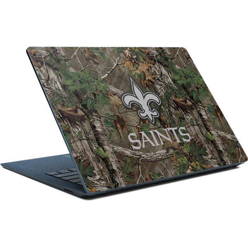 NFL New Orleans Saints Realtree Xtra Green Camo Surface Laptop Skin