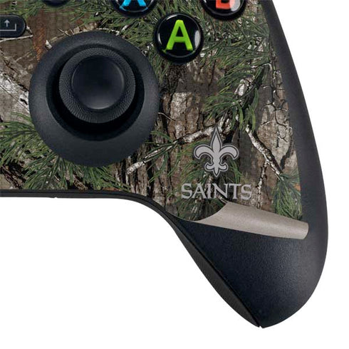NFL New Orleans Saints Realtree Xtra Green Camo Xbox Series X Controller Skin