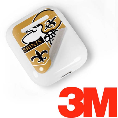 NFL New Orleans Saints Retro Logo Apple AirPods Skin