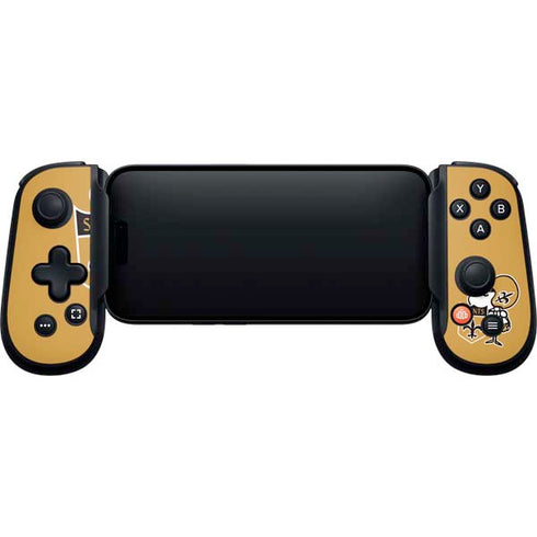 NFL New Orleans Saints Retro Logo Backbone One for iPhone Game Controller Skin