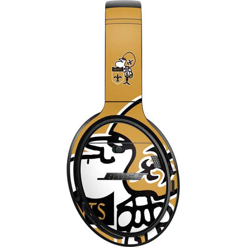 NFL New Orleans Saints Retro Logo Bose QuietComfort 35 II Headphones Skin