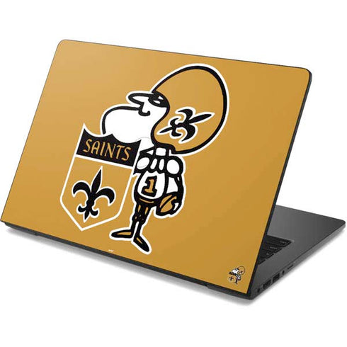 NFL New Orleans Saints Retro Logo Dell Chromebook Skin