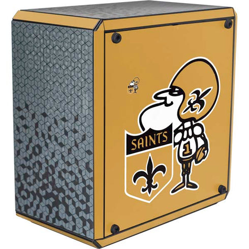 NFL New Orleans Saints Retro Logo Cooler Master MasterBox Q300L Mini Tower Skin