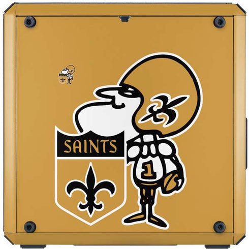NFL New Orleans Saints Retro Logo Cooler Master MasterBox Q300L Mini Tower Skin