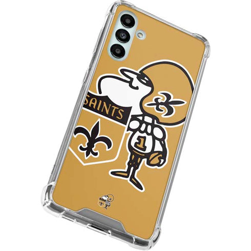 NFL New Orleans Saints Retro Logo Galaxy A13 5G Clear Case