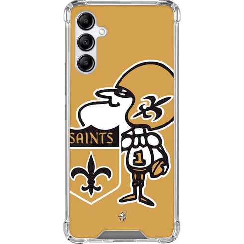 NFL New Orleans Saints Retro Logo Galaxy A15 5G Clear Case