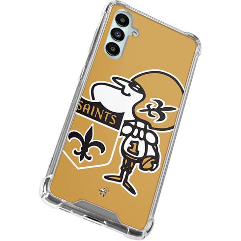 NFL New Orleans Saints Retro Logo Galaxy A15 5G Clear Case