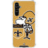 NFL New Orleans Saints Retro Logo Galaxy A54 5G Clear Case