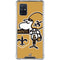 NFL New Orleans Saints Retro Logo Galaxy A71 5G Clear Case