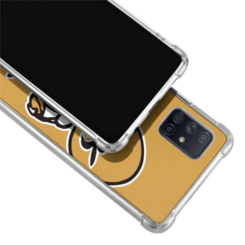 NFL New Orleans Saints Retro Logo Galaxy A71 5G Clear Case
