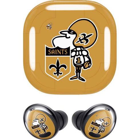 NFL New Orleans Saints Retro Logo Galaxy Buds Pro Skin