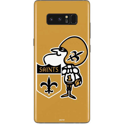 NFL New Orleans Saints Retro Logo Galaxy Note 8 Skin