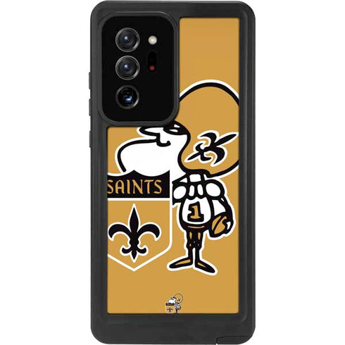 NFL New Orleans Saints Retro Logo Galaxy Note20 Ultra 5G Waterproof Case