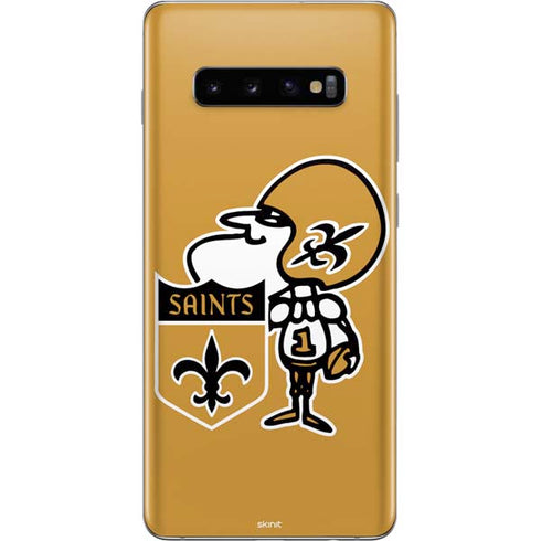 NFL New Orleans Saints Retro Logo Galaxy S10 Plus Skin