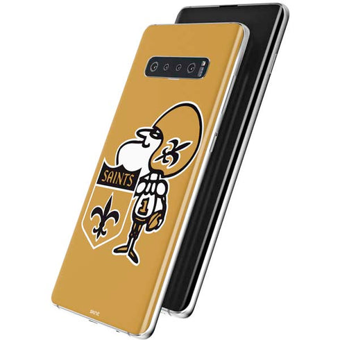 NFL New Orleans Saints Retro Logo Galaxy S10 Plus Skin