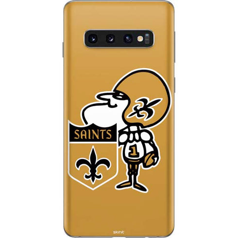 NFL New Orleans Saints Retro Logo Galaxy S10 Skin