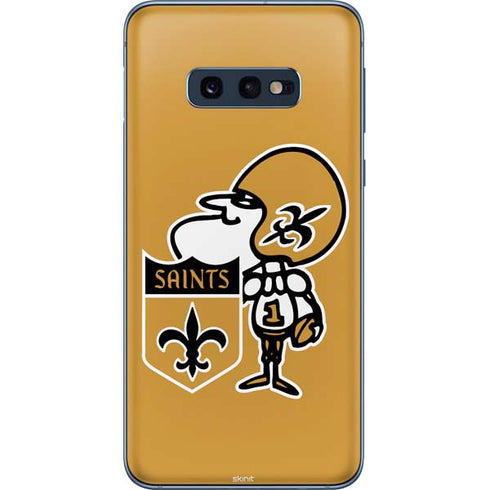 NFL New Orleans Saints Retro Logo Galaxy S10e Skin