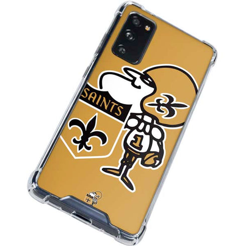 NFL New Orleans Saints Retro Logo Galaxy S20 FE Clear Case