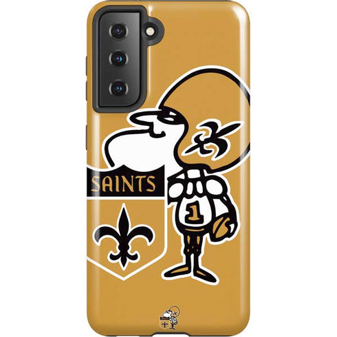 NFL New Orleans Saints Retro Logo Galaxy S21 5G Pro Case