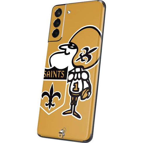 NFL New Orleans Saints Retro Logo Galaxy S21 5G Skin